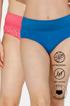 Zivame Anti-Microbial High Rise Full Coverage Tummy Tucker Hipster Panty (Pack of 2) - Multicolor — thumbnail 1